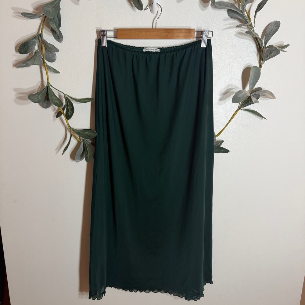 American Eagle Dark Green Maxi Skirt